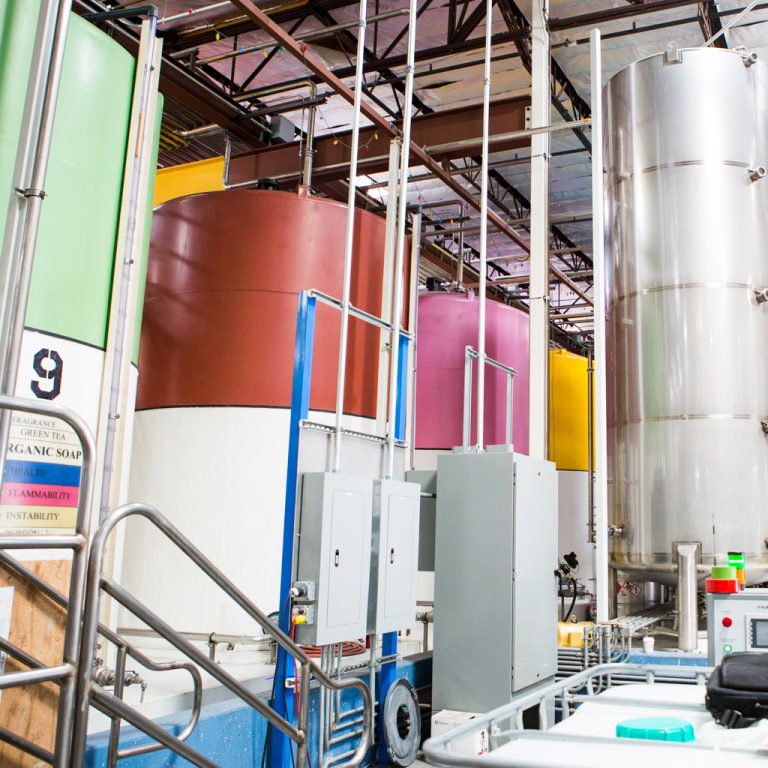 Interior of a factory in San Diego